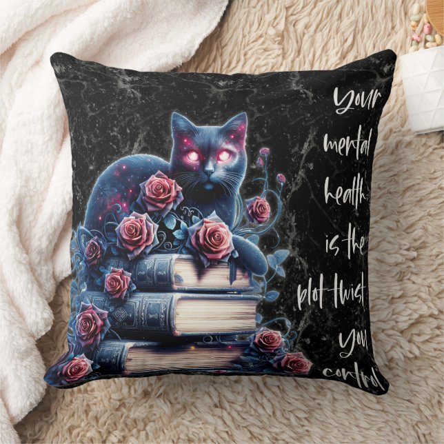 Your Mental Health Is the Plot Twist You Control  Throw Pillow (Blanket)