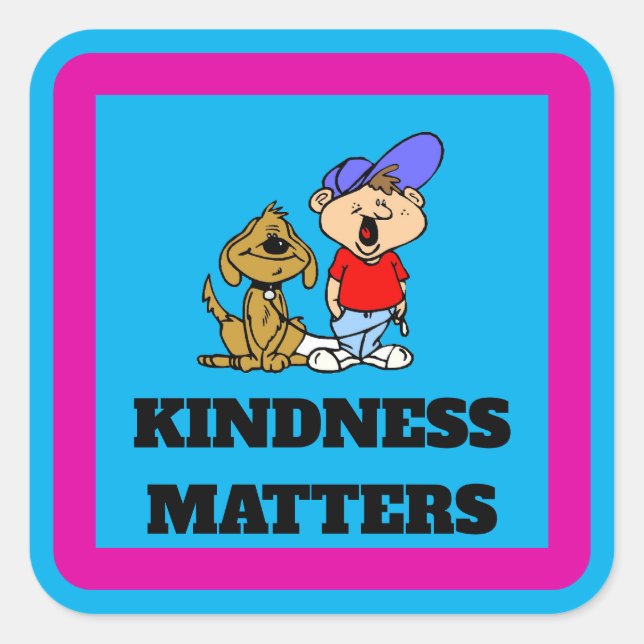 YOUR MESSAGE, edit text, Sign Square Sticker (Front)