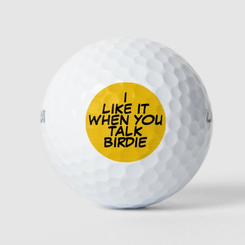 Your Message Fun Retro Comic Book Golf Balls