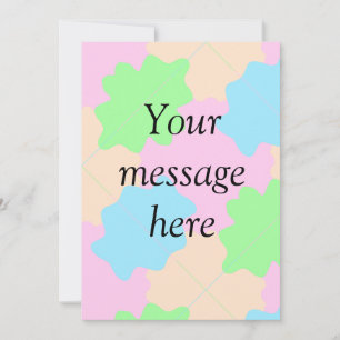 Your message here add text name boho colorful rust holiday card
