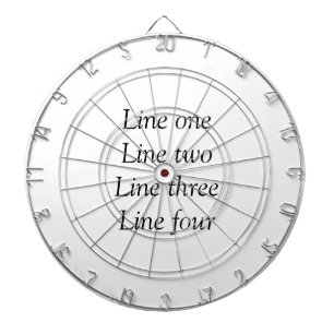 Your message here add text name monogram image quo dart board