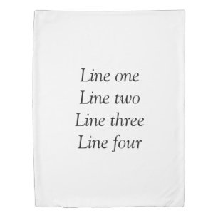 Your message here add text name monogram image quo duvet cover