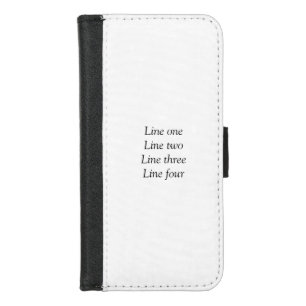 Your message here add text name monogram image quo iPhone 8/7 wallet case