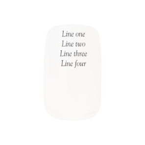 Your message here add text name monogram image quo minx nail art
