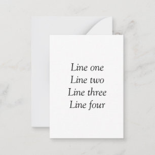 Your message here add text name monogram image quo note card