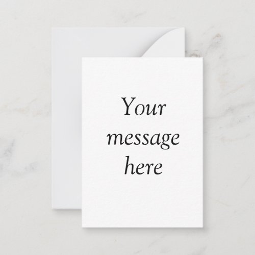 Your message here add text name monogram image quo note card