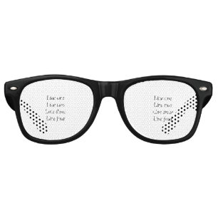 Your message here add text name monogram image quo retro sunglasses