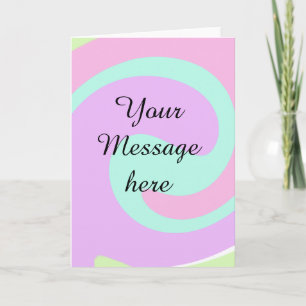 Your message here add text name monogram pink past holiday card