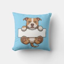 Your Message Here - Cute Pit Bull Dog