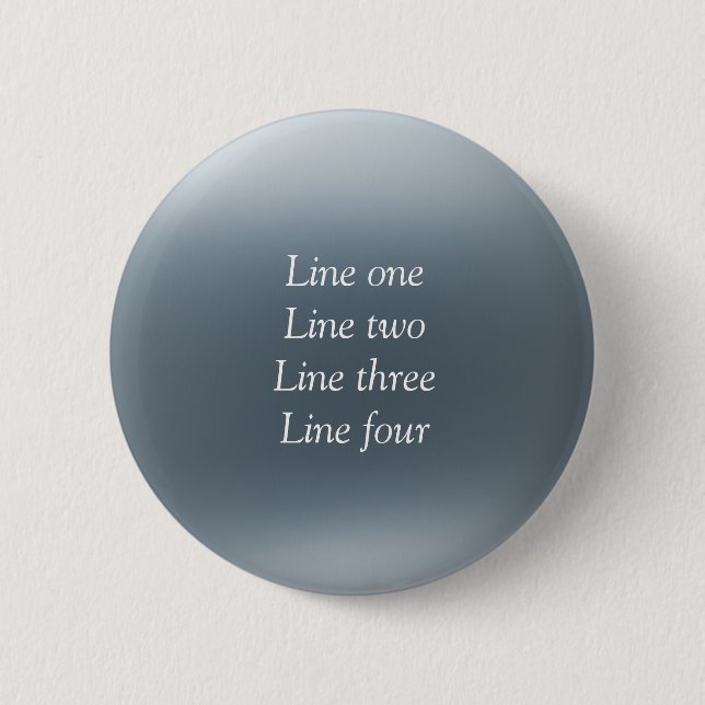 Your message here gray blue metallic background te button (Front)