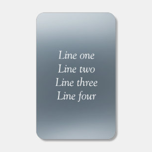 Your message here gray blue metallic background te matchboxes