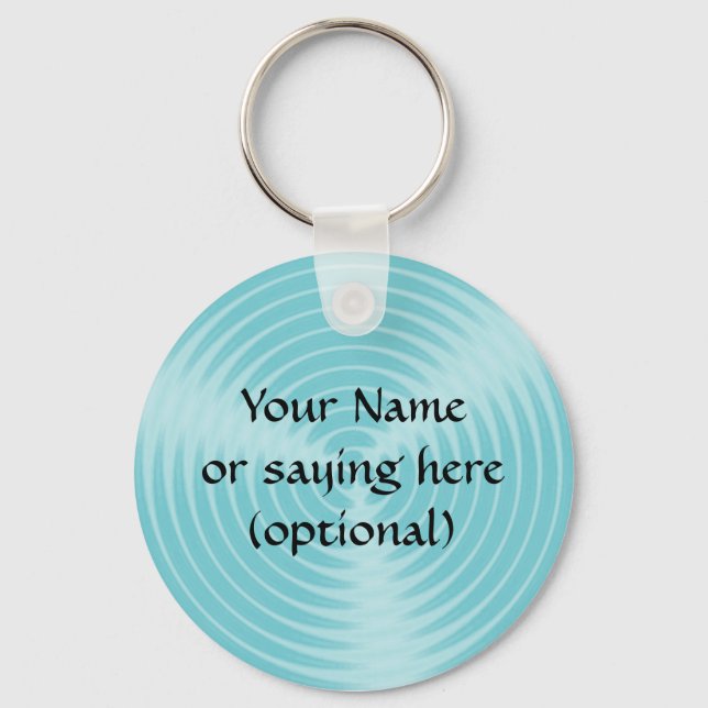 Your message here in blue - keychain (Front)
