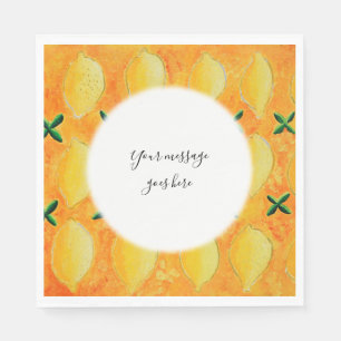 Your Message Lemons Napkins