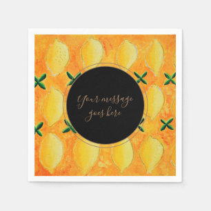 Your Message Lemons Napkins