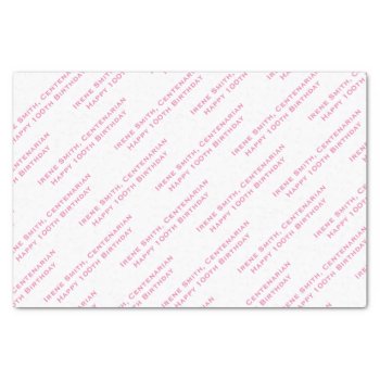Your Message Pattern - All-over Print - Pink/white Tissue Paper by NancyTrippPhotoGifts at Zazzle