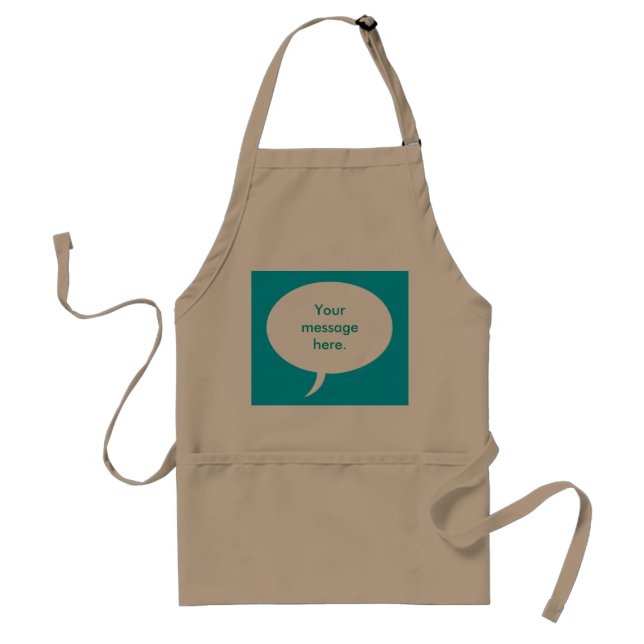 Your Message Speech Bubble Background Aprons (Front)