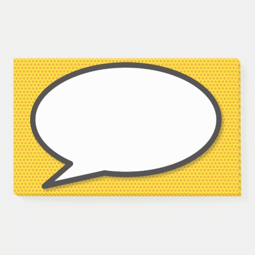 Your Message Speech Bubble Fun Comic Book Post_it Notes