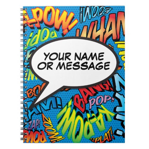Your Message Speech Bubble Fun Retro Comic Book