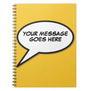 Your Message Speech Bubble Fun Retro Comic Book