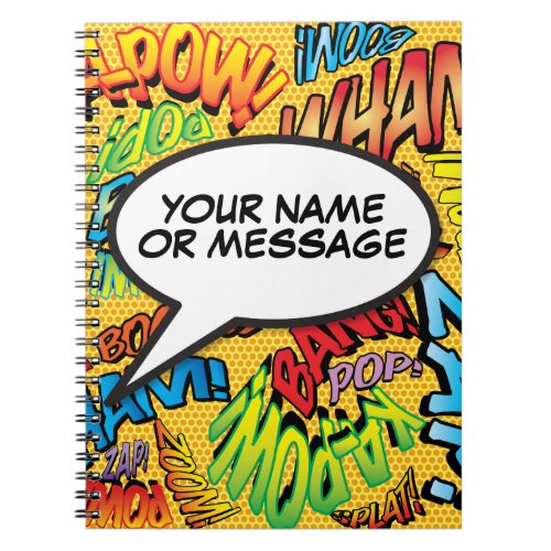 Your Message Speech Bubble Fun Retro Comic Book