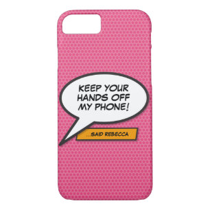 Your Message Speech Bubble Fun Retro Comic Book iPhone 8/7 Case