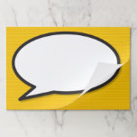 Your Message Speech Bubble Fun Retro Comic Book Paper Pad<br><div class="desc">A fun,  cool and trendy retro comic book pop art-inspired design that puts the wham,  zap,  pow into any superhero's day. Ideal for the classroom,  office or home. Designed by ComicBookPop© at www.zazzle.com/comicbookpop*</div>