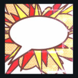 Your Message Speech Bubble Fun Retro Comic Book Poster<br><div class="desc">Left blank for your own special message. Hand-write or use one of the great Zazzle fonts to add your message or name or the name of a loved one to create a unique gift. A fun, cool and trendy retro comic book pop art-inspired design that puts the wham, zap, pow...</div>