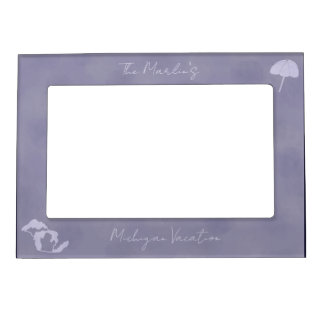 Your Michigan Vacation Custom Name Magnetic Frame