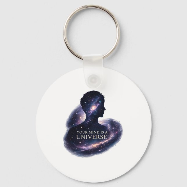 Your Mind is a Universe Keychain (Front)