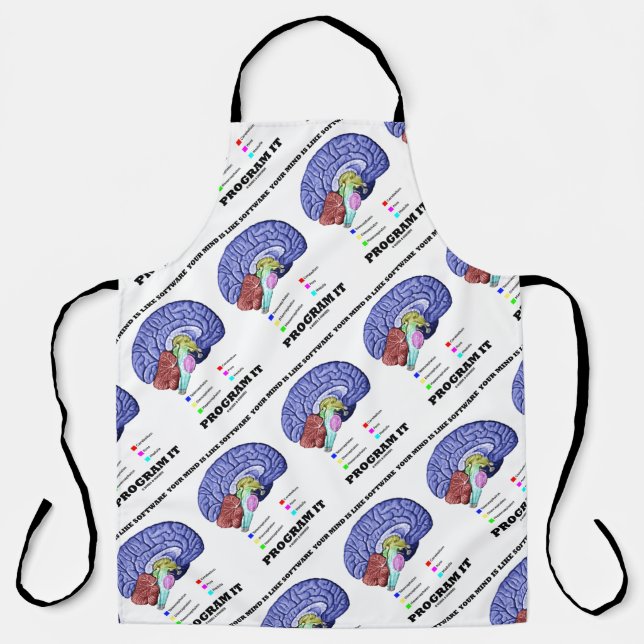 Your Mind Is Like Software Program It Brain Advice Apron (Front)