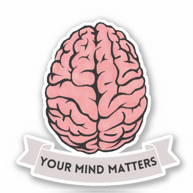 Your Mind Matters Mental Health Sticker (Front)