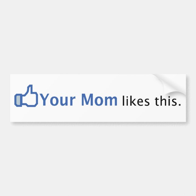 Your Mom Likes This Bumper Sticker (Front)