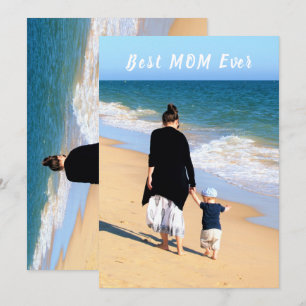 Your Mom Photo Mother's Day Card - Best MOM Ever