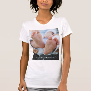 Your Mom Photo T-Shirt Text - I Love You Mom