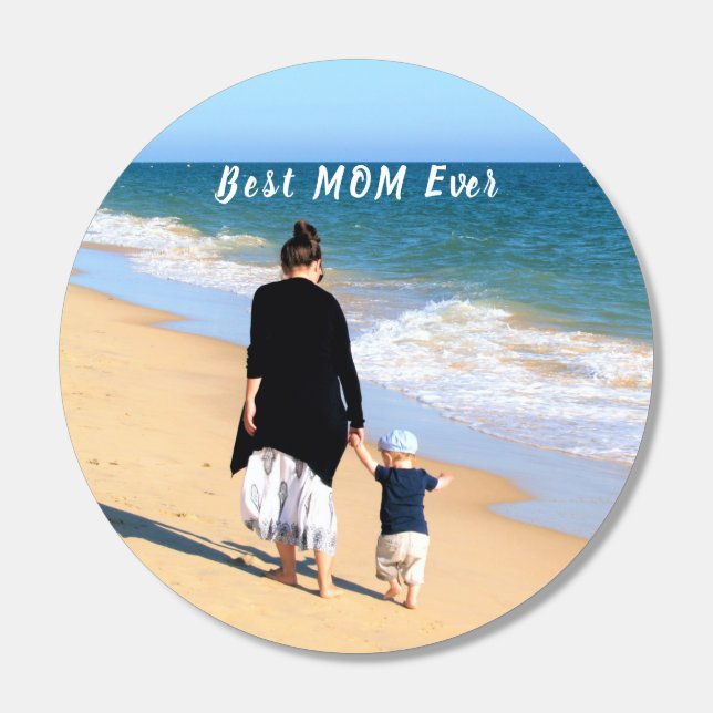 Your Mom Photo Text Best MOM Ever Life Saver® Mints (Sticker)