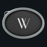 Your monogram in black&white   belt buckle<br><div class="desc">Add your /his monogram to this   Belt Buckle  in  black&white . From the store of lumirala . Personalized gifts are always a good  idea !</div>