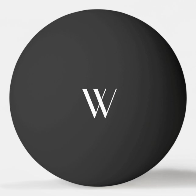 Your monogram in black&white     ping pong ball (Front)