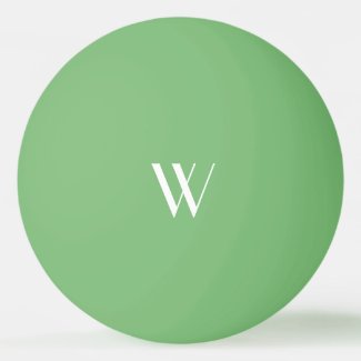 Your monogram in green