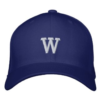 Your monogram in royal blue &white 
