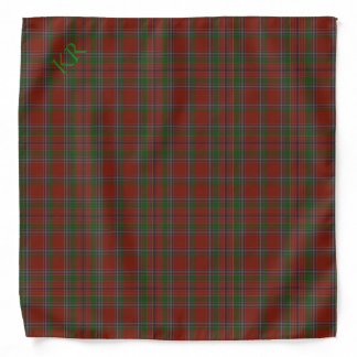 Your monogram / initials on Birral Clan Tartan Bandana