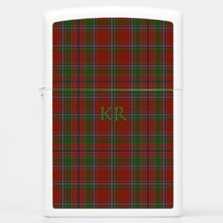 Your monogram / initials on Birral Clan Tartan Zippo Lighter