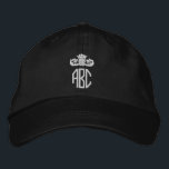 Your Monogram Personalized  Embroidered Baseball Cap<br><div class="desc">Embroidered monogrammed customizable cap easy to Personalize with your own custom monogram for FREE .. from Ricaso</div>