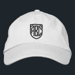 Your Monogram Personalized  Embroidered Baseball Cap<br><div class="desc">Embroidered monogrammed customizable cap easy to Personalize with your own custom monogram for FREE .. from Ricaso</div>