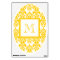 Your Monogram, Yellow Damask Pattern 2