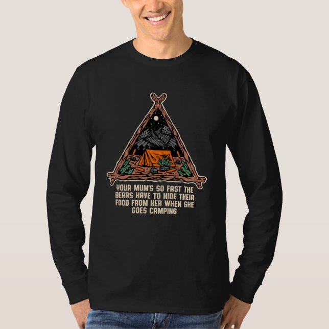 Your Mums So Fast Camping Mom Camper Mother Kids T-Shirt (Front)