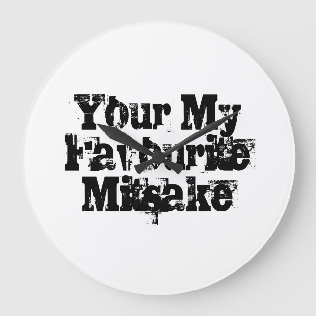 Your My Favourite Mitsake Large Clock (Front)