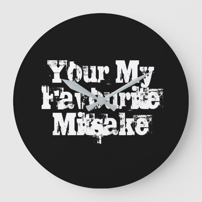 Your My Favourite Mitsake Large Clock (Front)