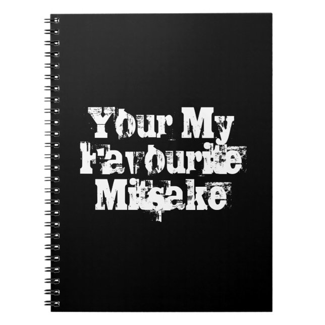 Your My Favourite Mitsake Notebook (Front)