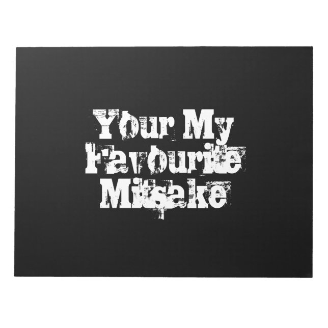 Your My Favourite Mitsake Notepad (Front)