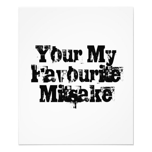 Your My Favourite Mitsake Photo Print (Front)